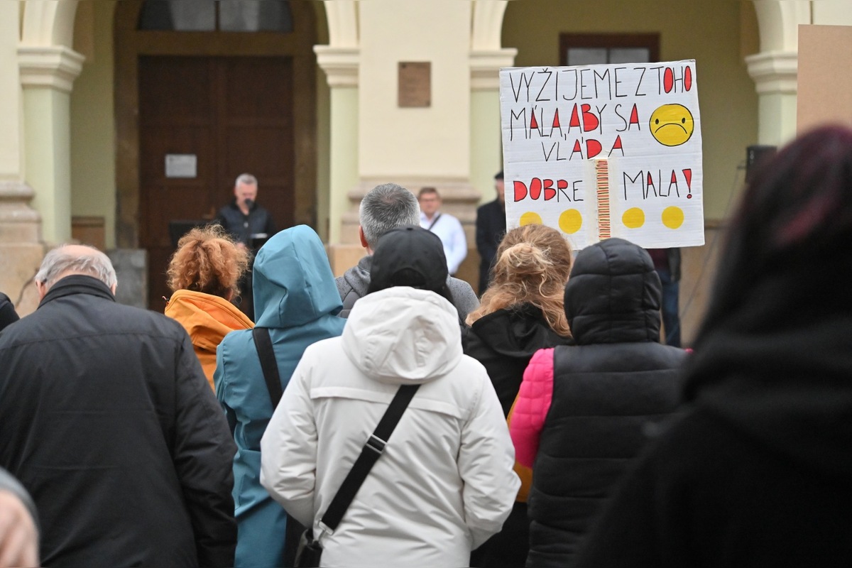 FOTO: Aj v Kežmarku sa konal opozičný protest proti konsolidácii, foto 7