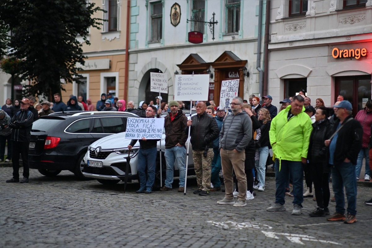 FOTO: Aj v Kežmarku sa konal opozičný protest proti konsolidácii, foto 9