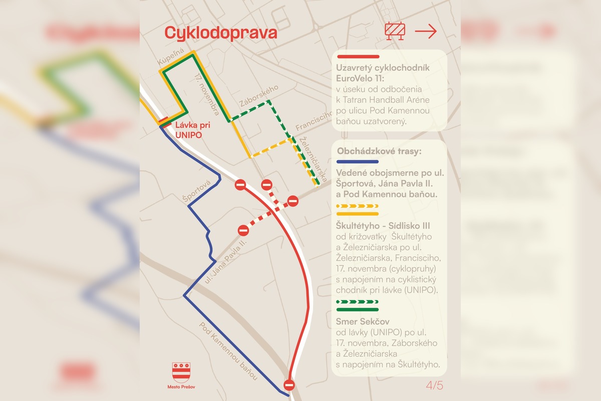 FOTO: V Prešove uzavrú most. Zmeny čakajú vodičov aj cestujúcich, foto 5