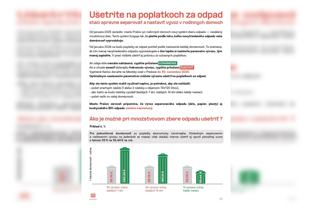 FOTO: Správne triedenie a nastavenie vývozu môže znížiť výdavky aj o polovicu, foto 2