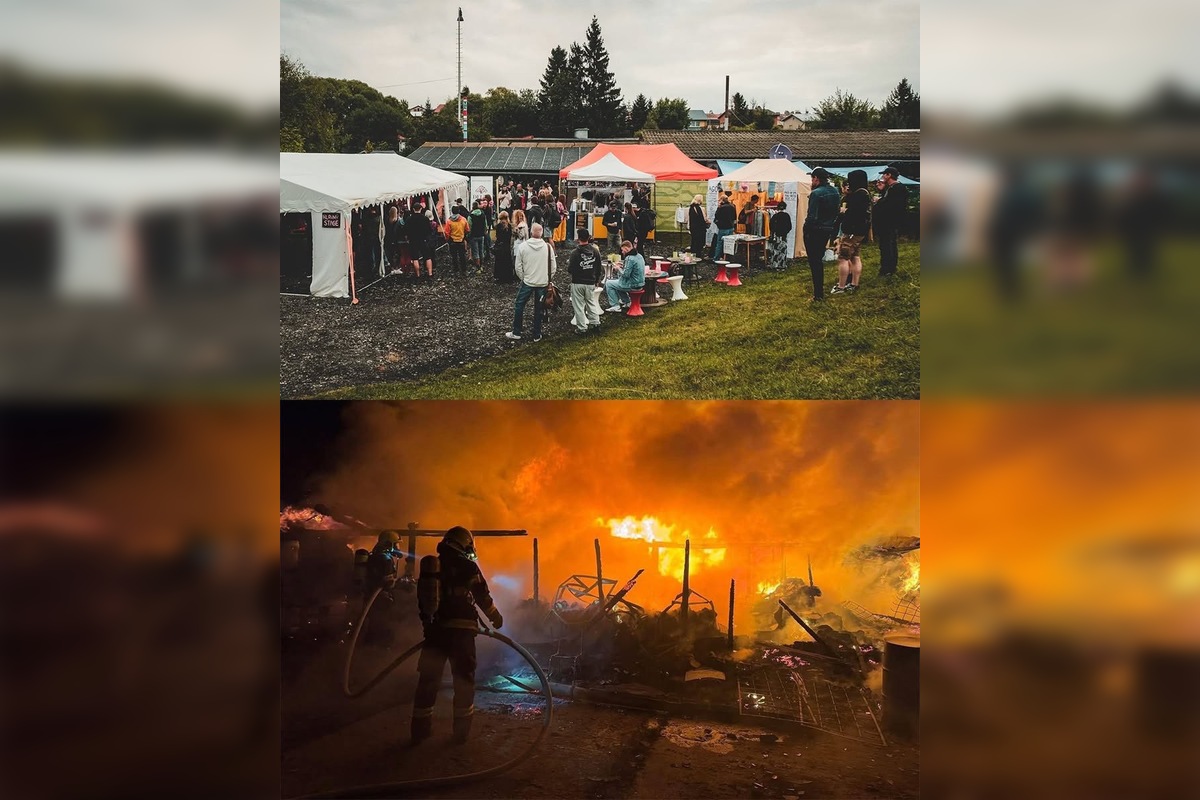 FOTO: Pri nočnom požiari v Poprade zhorelo obľúbené kultúrne stredisko, foto 1