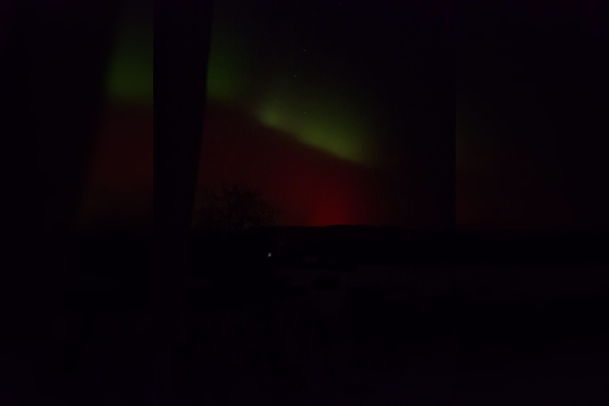 FOTO: Polárna žiara sa ukázala aj v Prešovskom kraji, foto 5