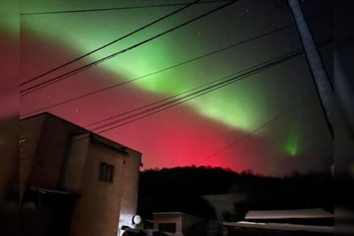 FOTO: Polárna žiara sa ukázala aj v Prešovskom kraji, foto 6