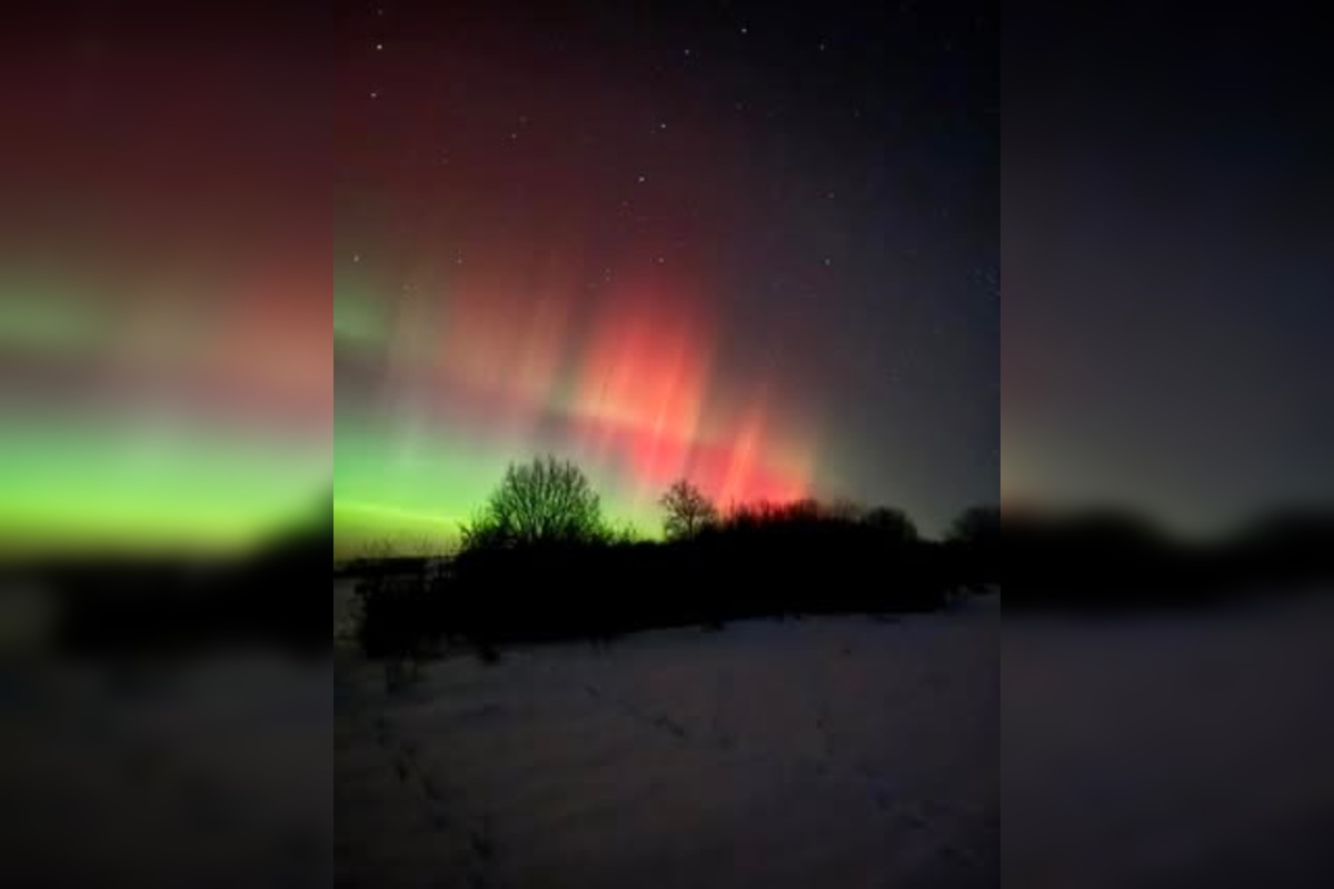 FOTO: Polárna žiara sa ukázala aj v Prešovskom kraji, foto 10