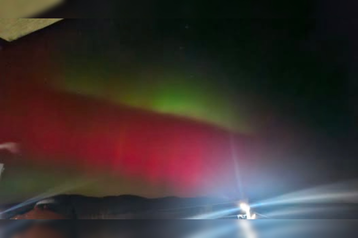 FOTO: Polárna žiara sa ukázala aj v Prešovskom kraji, foto 14