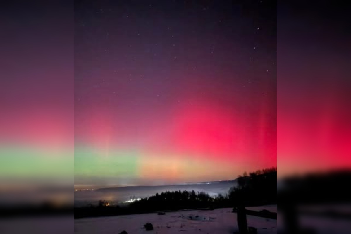 FOTO: Polárna žiara sa ukázala aj v Prešovskom kraji, foto 15