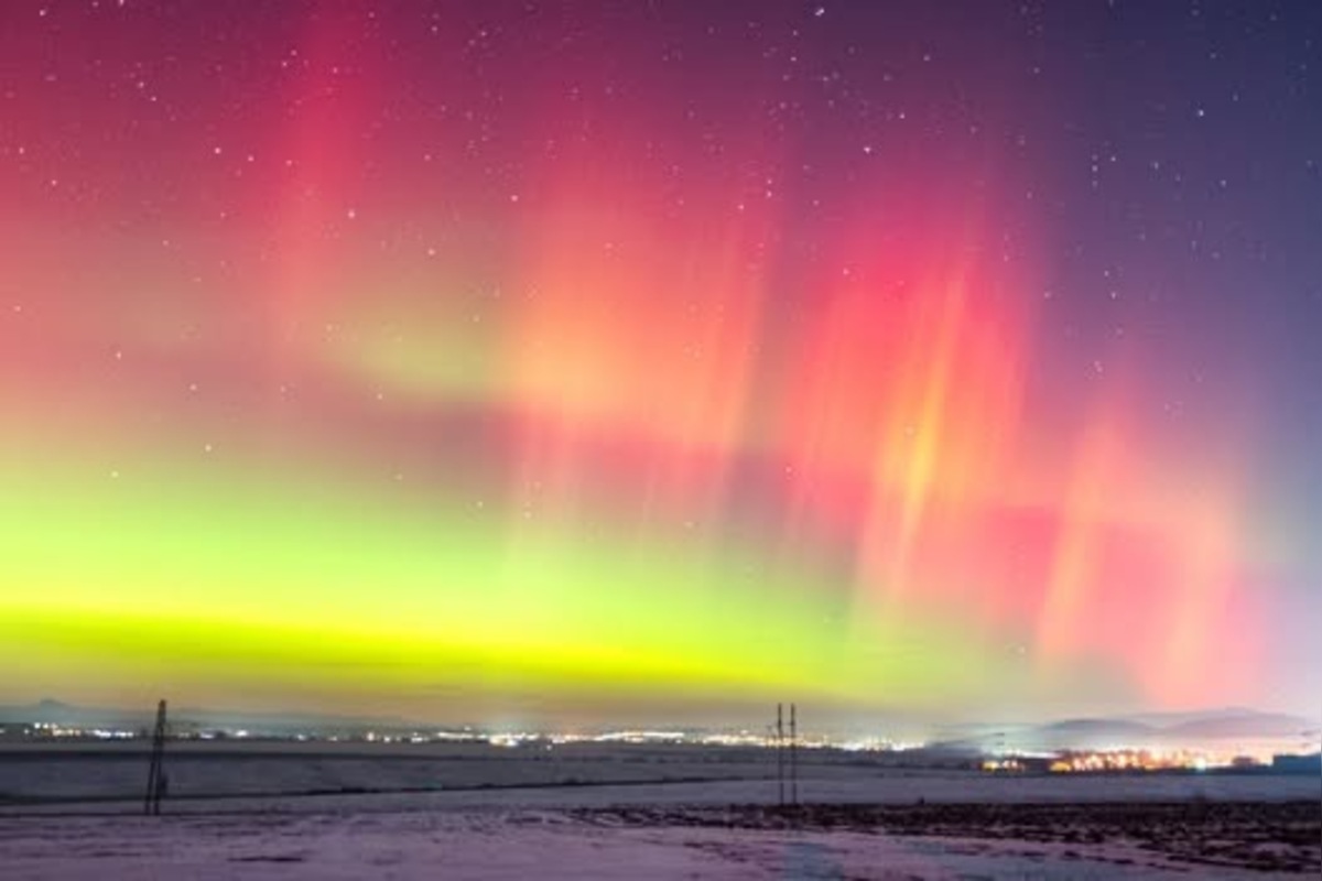 FOTO: Polárna žiara sa ukázala aj v Prešovskom kraji, foto 18