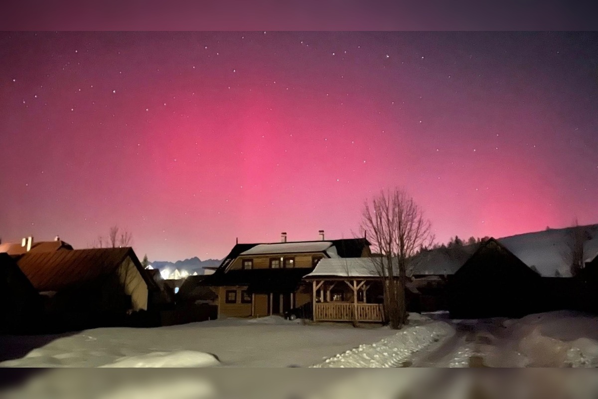 FOTO: Polárna žiara sa opäť ukázala aj nad Prešovským krajom, foto 4