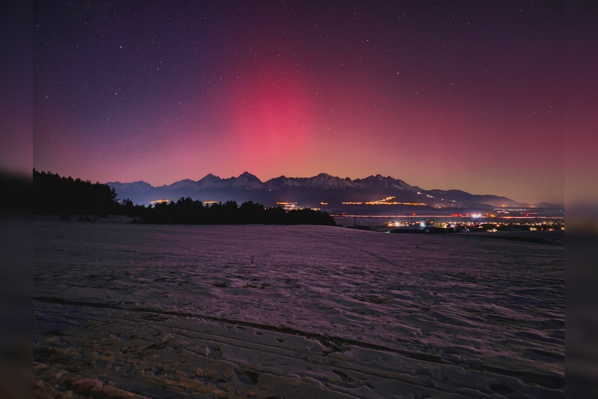 FOTO: Polárna žiara sa opäť ukázala aj nad Prešovským krajom, foto 5