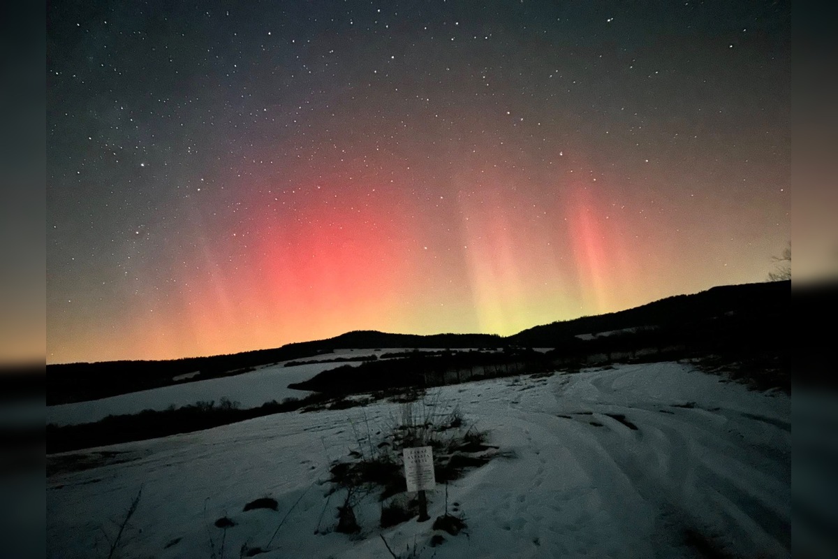 FOTO: Polárna žiara sa opäť ukázala aj nad Prešovským krajom, foto 9