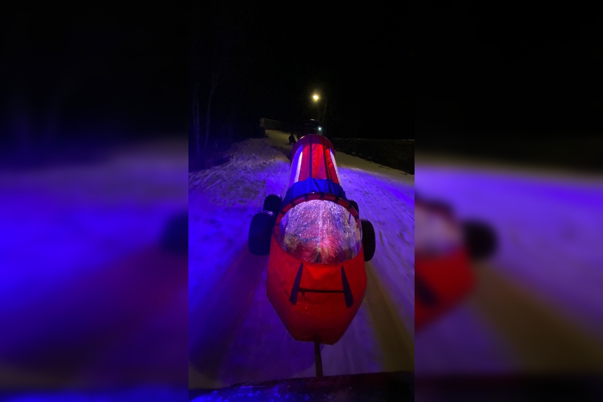 FOTO: Zásah horských záchranárov pod Hrebienkom po zranení po sánkovačke, foto 2