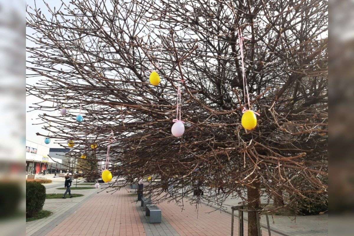 FOTO: Humenné rozkvitlo do Veľkej noci. Zajačiky, vajíčka aj farby, foto 18