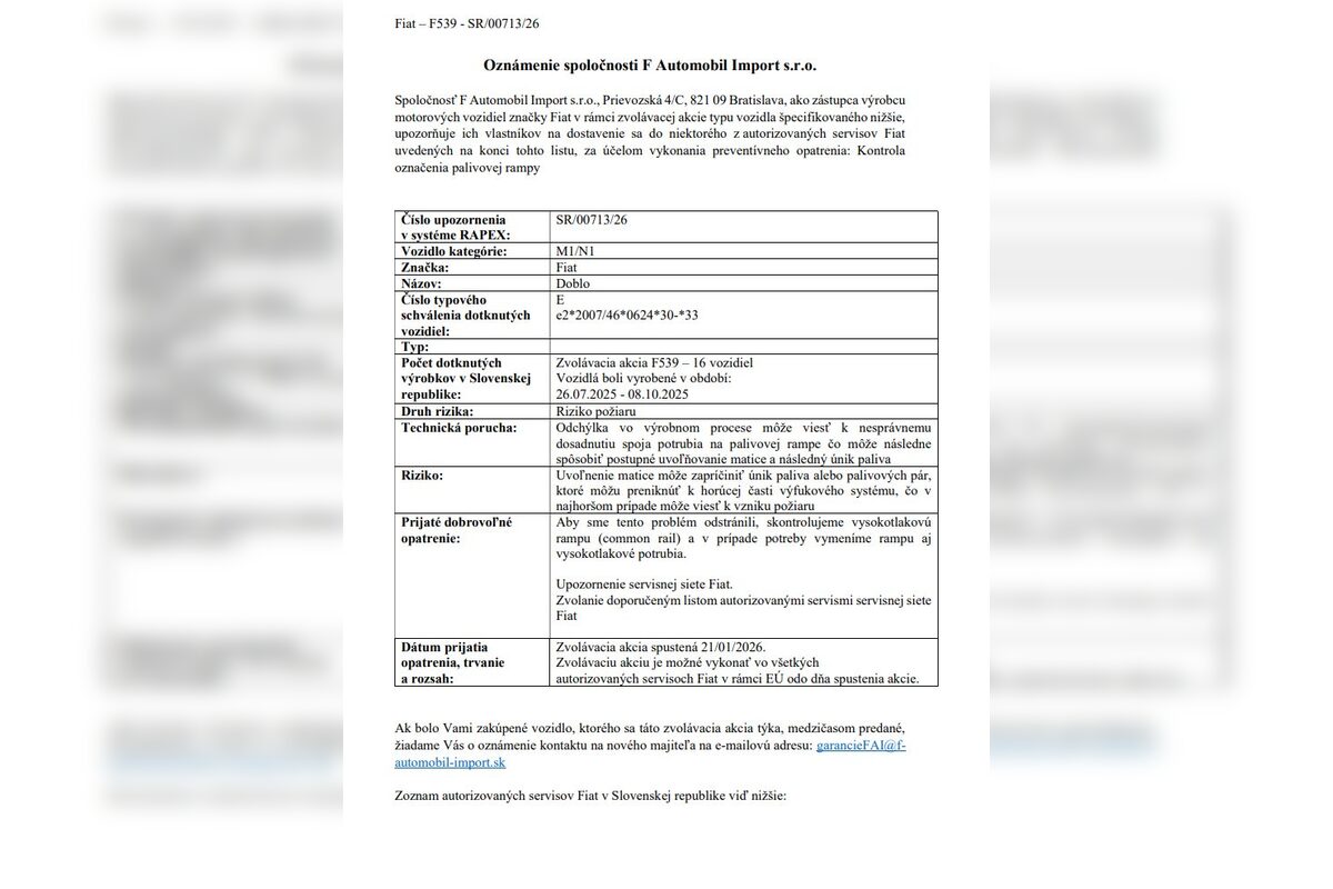 FOTO: Pozor, tieto autá môžu byť nebezpečné! SOI zverejnila zoznam, majitelia by mali okamžite konať, foto 8