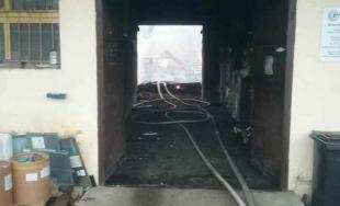 Požiar v areáli kaštieľa v Nižnej Šebastovej