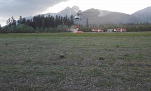 Rozsiahly požiar lesa vo Vysokých Tatrách