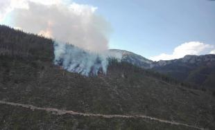 Rozsiahly požiar lesa vo Vysokých Tatrách
