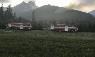Rozsiahly požiar lesa vo Vysokých Tatrách