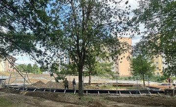 FOTO: Stavenisko revitalizácie sídliska Družba v Bardejove bolo prevzané