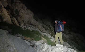 FOTO: Zranená poľská horolezkyňa musela spolu so záchranármi prečkať noc vo Vysokých Tatrách 