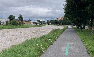 FOTO: Mesto Kežmarok vyhlásilo 3. stupeň výstrah pred dažďom 