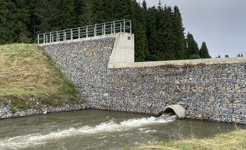 FOTO: Protipovodňový polder na toku Ľubica pomohol zabrániť povodniam na území Kežmarku