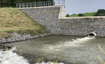 FOTO: Protipovodňový polder na toku Ľubica pomohol zabrániť povodniam na území Kežmarku