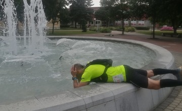 FOTO:  Občerstvenie vo Svidníku počas Rusínskeho ultra behu