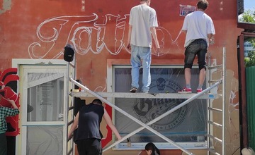 FOTO:  Študenti Školy umeleckého priemyslu skrášlili mnohé priestranstvá v Prešove