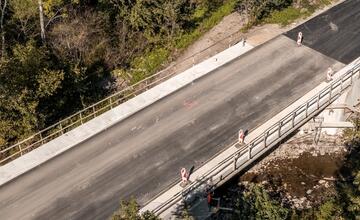 FOTO: Výstavba cykloúseku Starina – bývalá obec Ruské