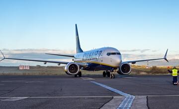 FOTO: Zábery z prvého príletu spoločnosti Ryanair