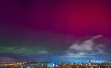 FOTO: Pozrite si fotografie polárnej žiary, ktorá sa ukázala aj nad Prešovským krajom