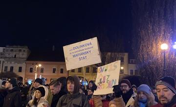 FOTO: Protivládny protest v Prešove