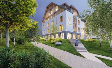 FOTO: Vizualizácia apartmánového domu za 20 miliónov eur v Tatrách