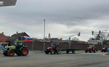 FOTO: Protest farmárov v Prešovskom kraji