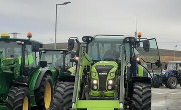 FOTO: Protest farmárov v Prešovskom kraji
