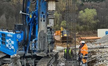 FOTO: Výstavba druhej etapy severného obchvatu Prešova