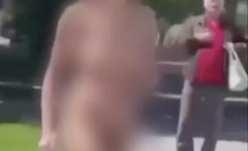 FOTO: V Prešove počas bieleho dňa pobehovala nahá žena