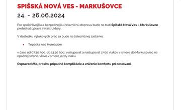 FOTO: Výluky vlakov na východe Slovenska (26. týždeň)