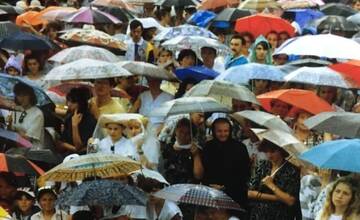 FOTO: Prešovčania spomínajú na návštevu pápeža Jána Pavla II.