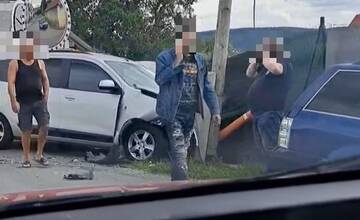FOTO: Na križovatke v Orkucanoch došlo k zrážke dvoch áut