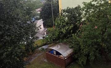 FOTO: Búrka vo Vranove nad Topľou za sebou zanechala spúšť