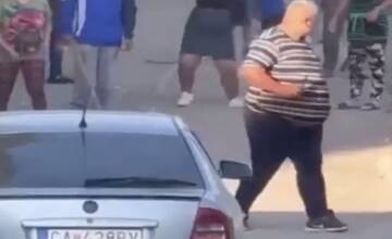 FOTO: Pred škôlkou vo Veľkej Lomnici vyústil dedičský spor do bitky