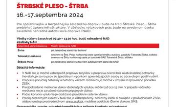 FOTO: Výluky vlakov na východe, pripravte sa na obmedzenia