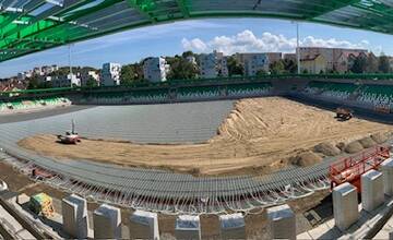 FOTO: Vo Futbal Tatran Aréne sa už pripravuje hracia plocha