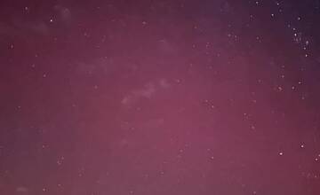 FOTO: Polárna žiara v Prešovskom kraji