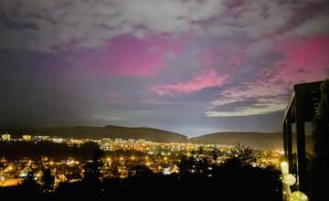 FOTO: Polárna žiara v Prešovskom kraji