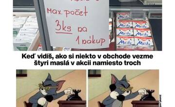 FOTO: Satirické stránky si robia žarty z kradnutia masla