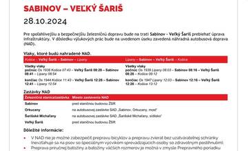 FOTO: Výluky vlakov sa opäť dotknú aj Prešovského a Košického kraja