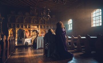 FOTO: Hrad Ľubovňa zažiaril vo vianočnej rozprávke Čarovné jablko