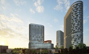 FOTO: Bývalý pivovar sa mení na moderný komplex s 25 poschodiami